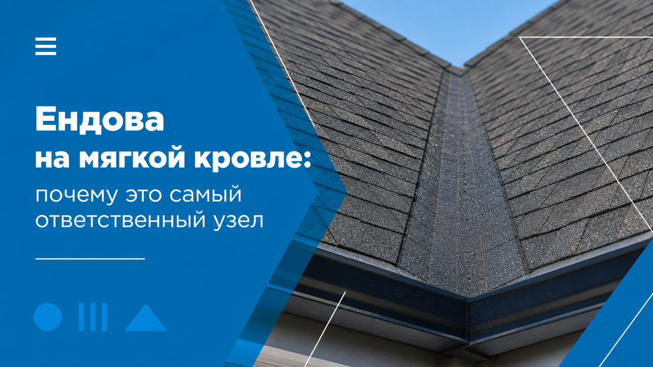 Ендова на мягкой кровле: почему это самый ответственный узел