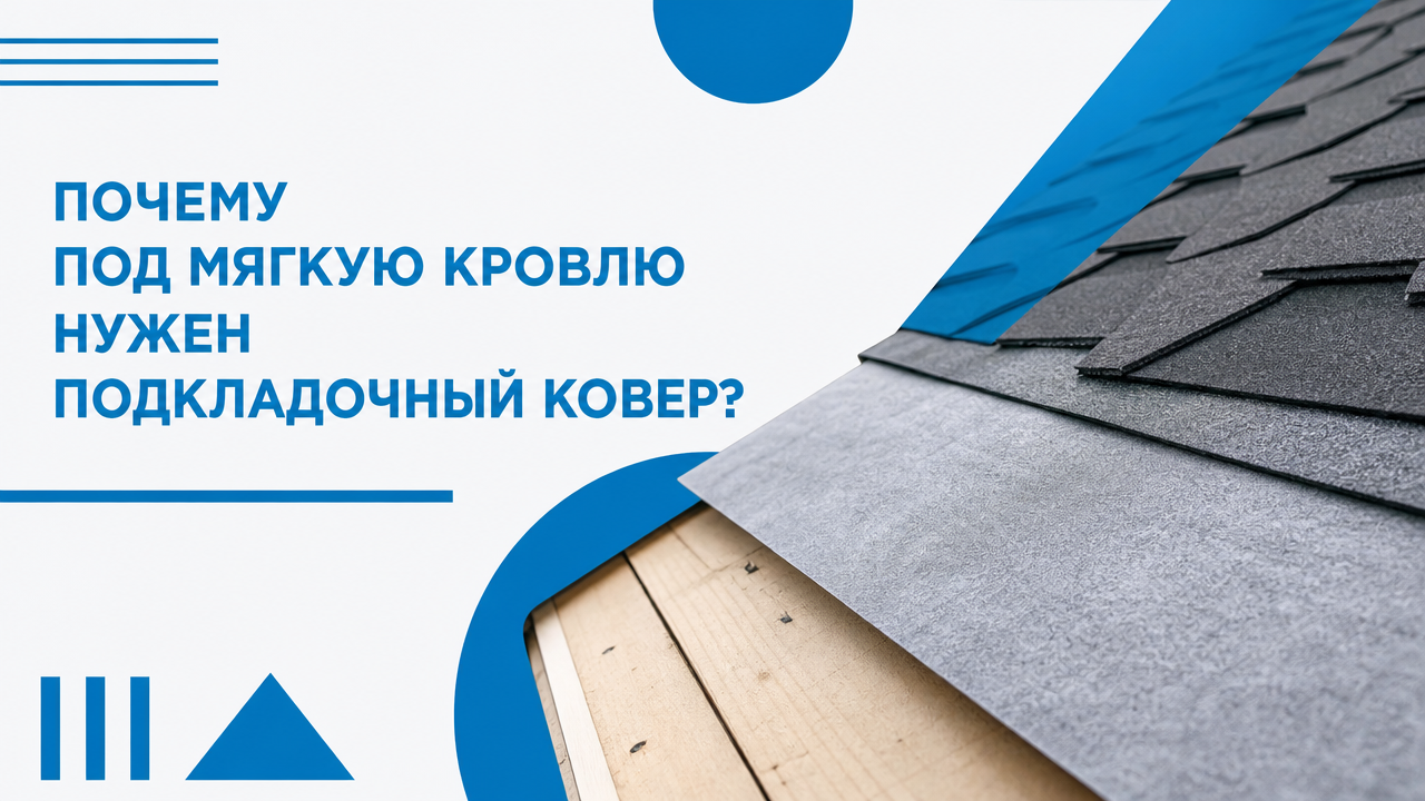 Почему под мягкую кровлю нужен подкладочный ковер