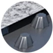 Фактура: Защитно-дренажная HDPE мембрана Тефонд Дрейн Плюс «Стар»